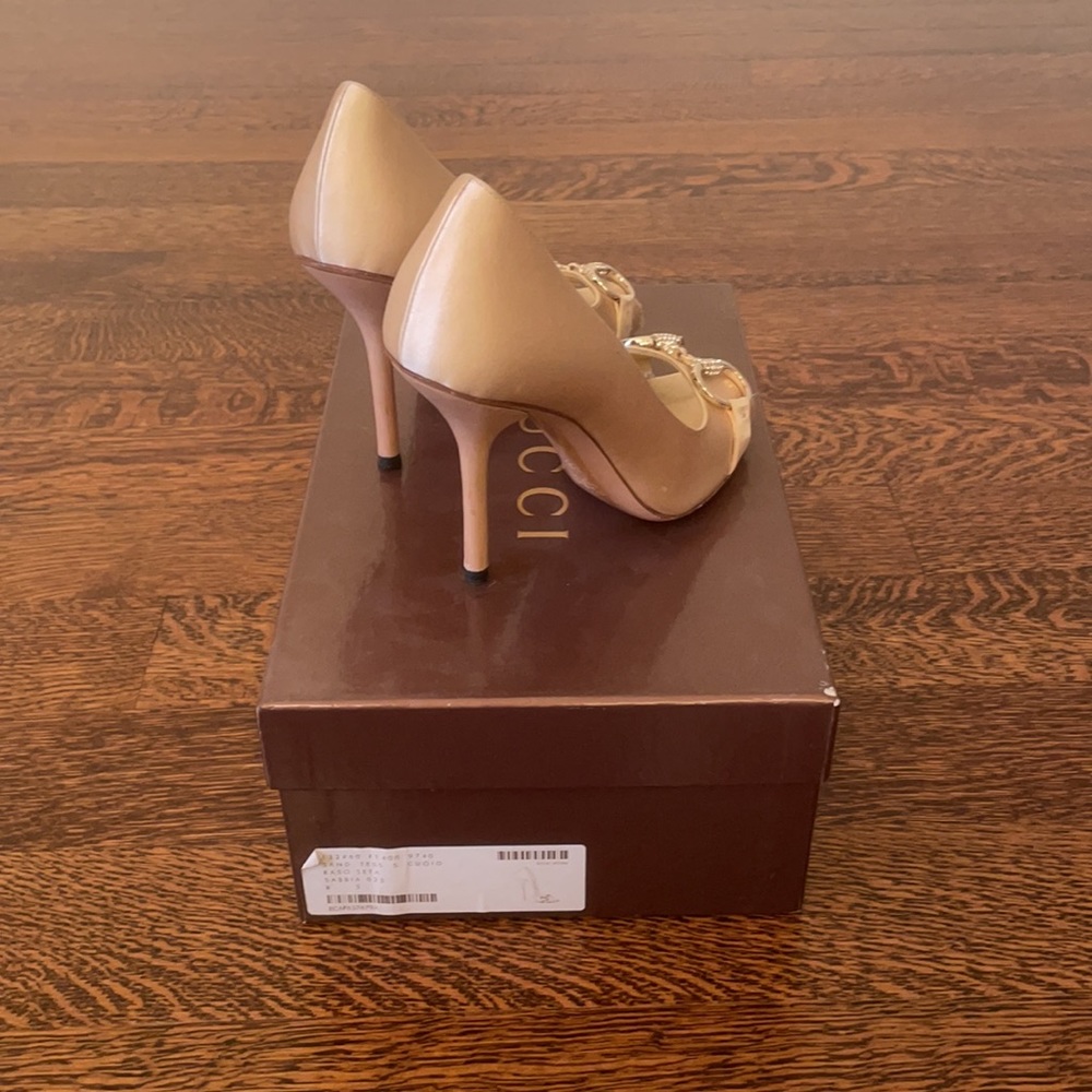 Gucci Satin Horsebit Pumps - Picture 4 of 6